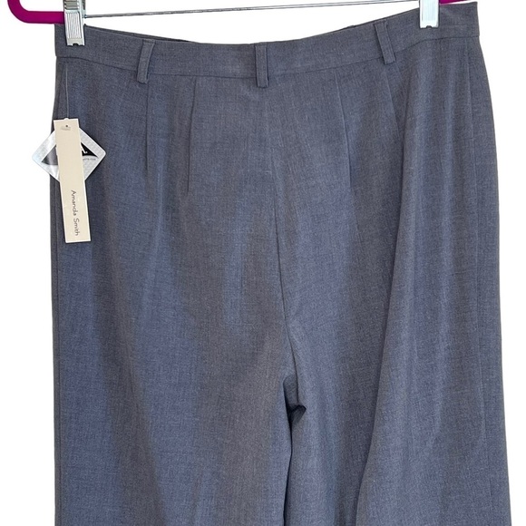 Amanda Smith Lined Dress Slacks Trousers Size 8 Gray High Waist Straight Leg NWT - Picture 5 of 11